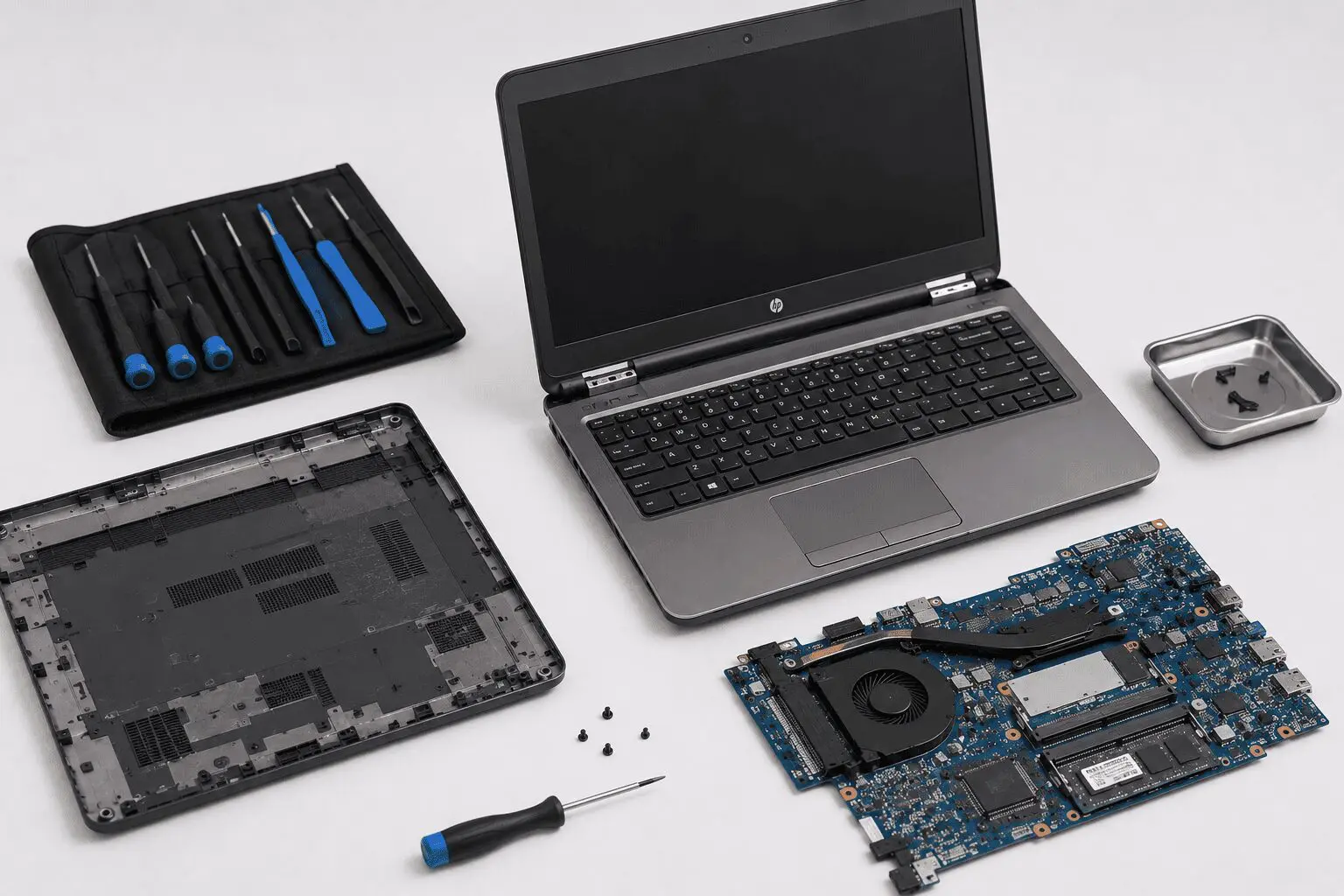 תיקון לפטופ HP במעבדה — Laptop Lab חדרה