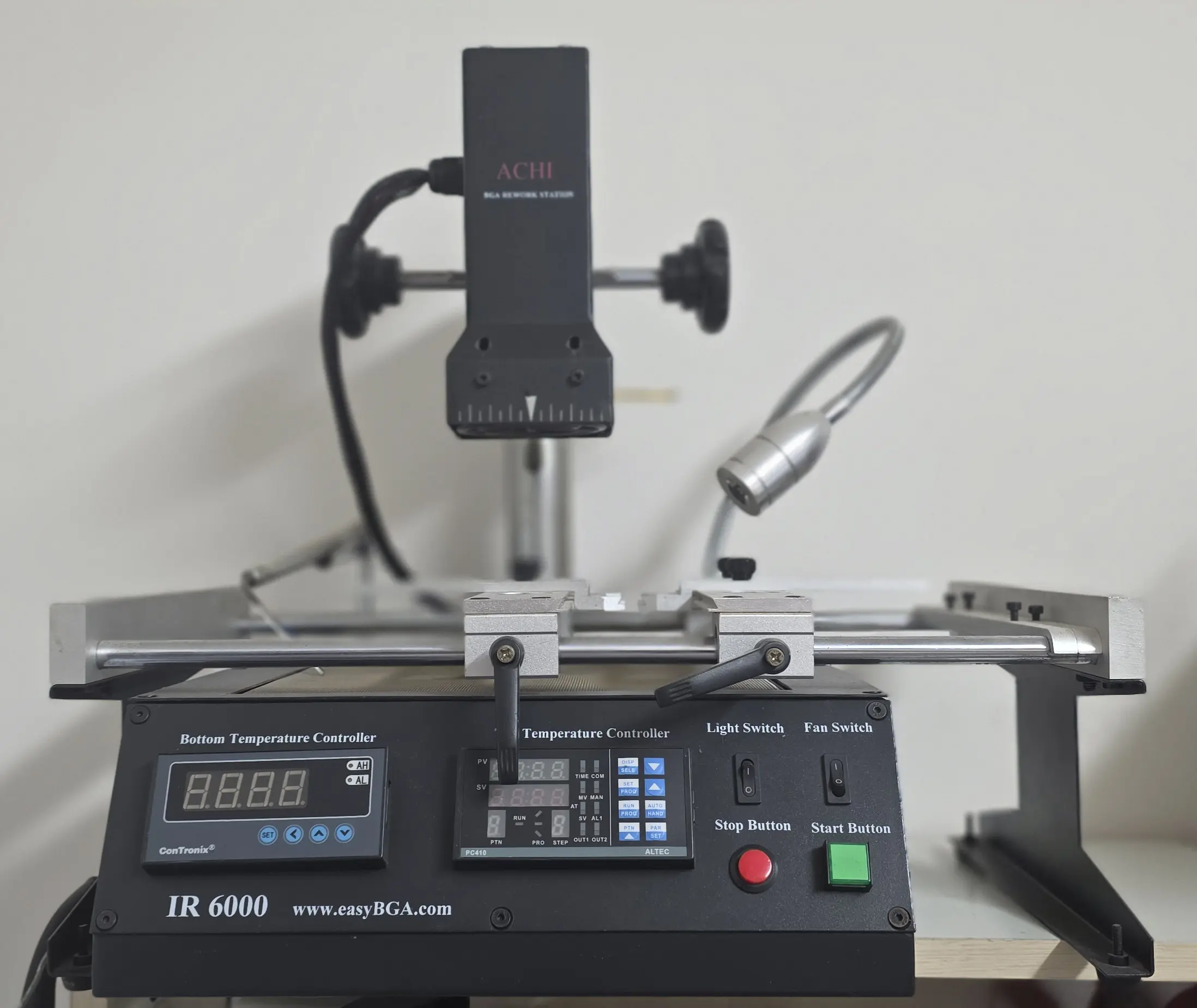 תחנת BGA rework station ACHI IR6000 לריבול שבבים — מעבדת Laptop Lab חדרה