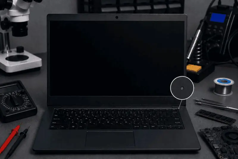 индикатор питания не горит при включении — диагностика EC Laptop Lab Хадера