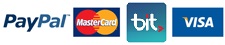 visa, mastercard, bit, paypal