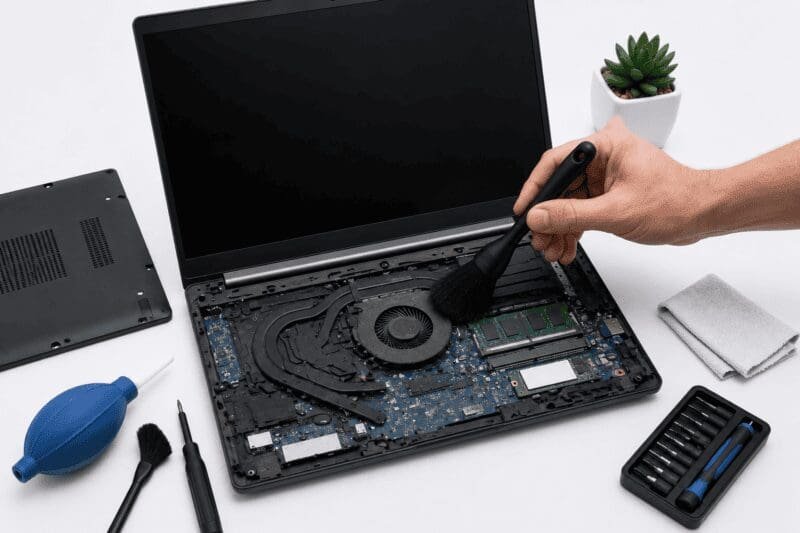 очистить ноутбук от пыли в сервисном центре Laptop Lab
