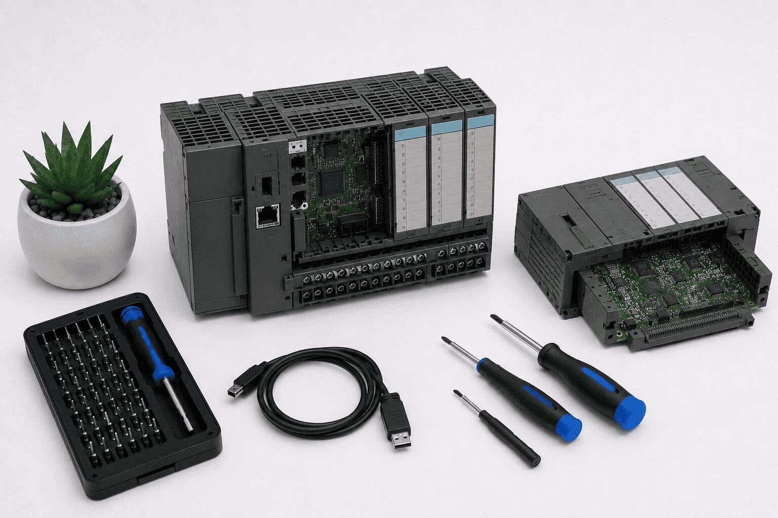 Ремонт ПЛК Siemens в мастерской Laptop Lab в Хадере
