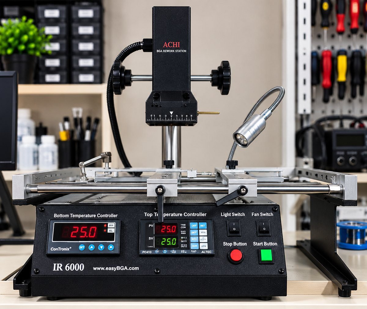 BGA rework station ACHI IR6000 для реболлинга чипов — мастерская Laptop Lab Хадера