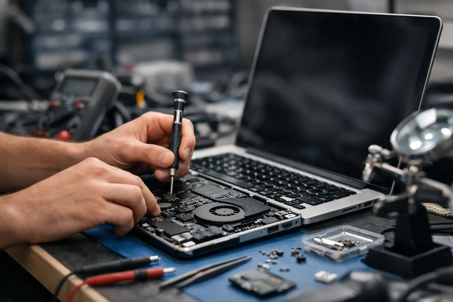 Ремонт ноутбуков для бизнеса — диагностика в лаборатории Laptop Lab, Хадера