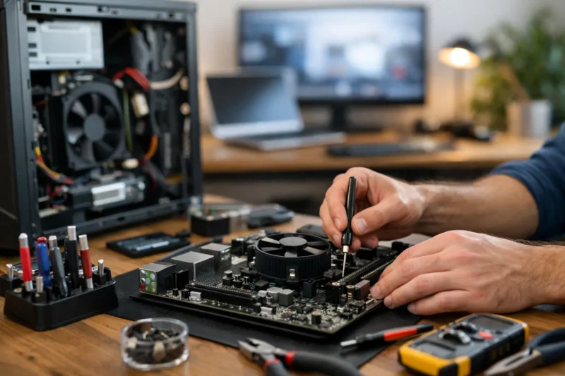 Ремонт домашнего офисного компьютера — диагностика в лаборатории, Laptop Lab Хадера