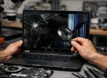5 признаков разбитого экрана ноутбука — трещина на панели
