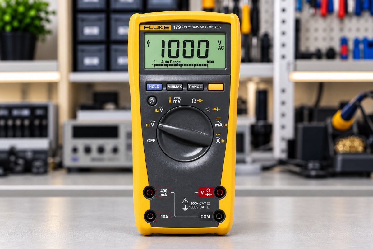 מולטימטר Fluke 179 True RMS לאבחון לוחות אם — Laptop Lab חדרה