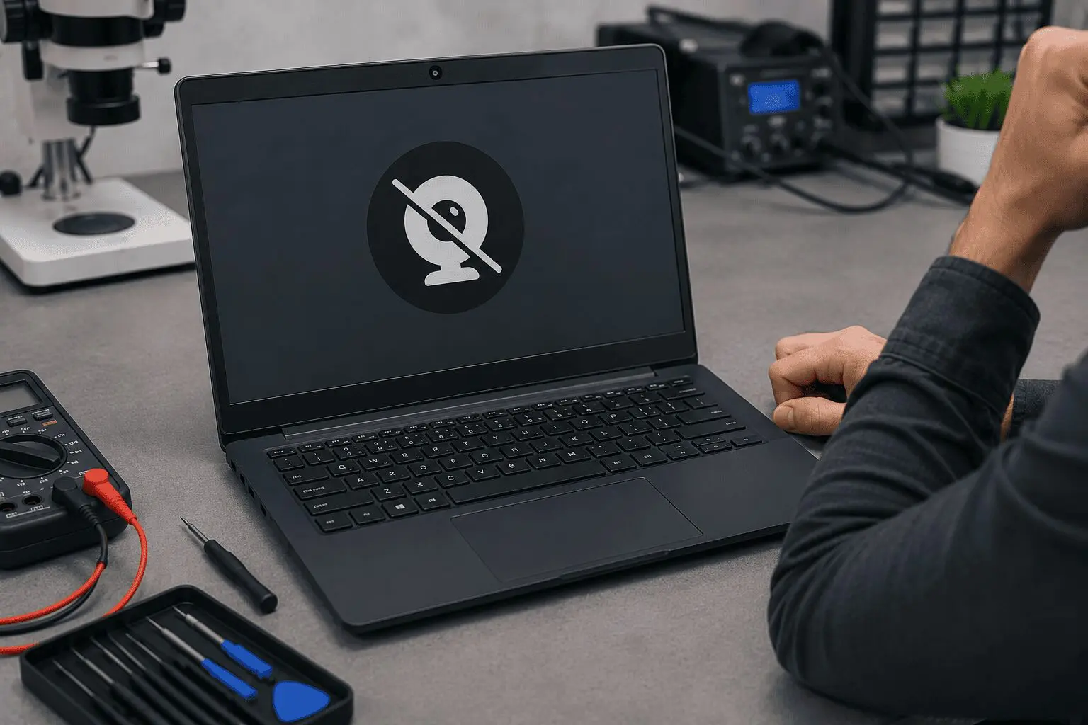 תיקון מצלמת האינטרנט לא עובדת במחשב נייד — Laptop Lab