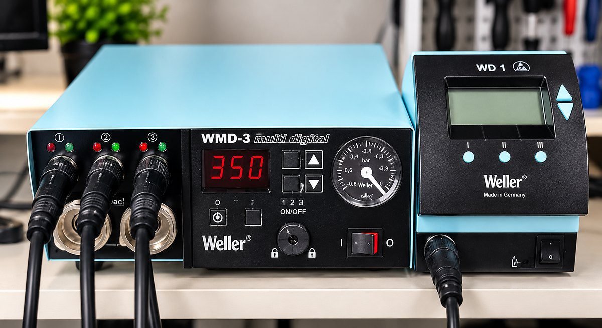 Паяльная станция Weller WMD-3 Made in Germany — компонентный ремонт плат Laptop Lab