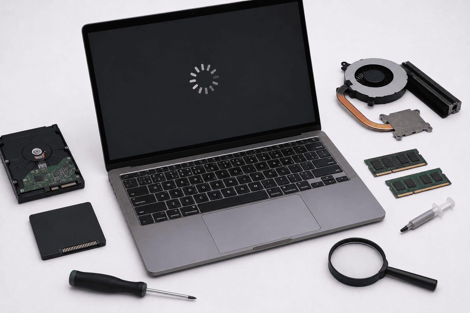 Диагностика ноутбука который зависает — Laptop Lab Хадера